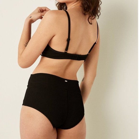 * VICTORIA SECRET * Push Up High Waist Shortie Bikini Set - Black S, M, L - Picture 8 of 9